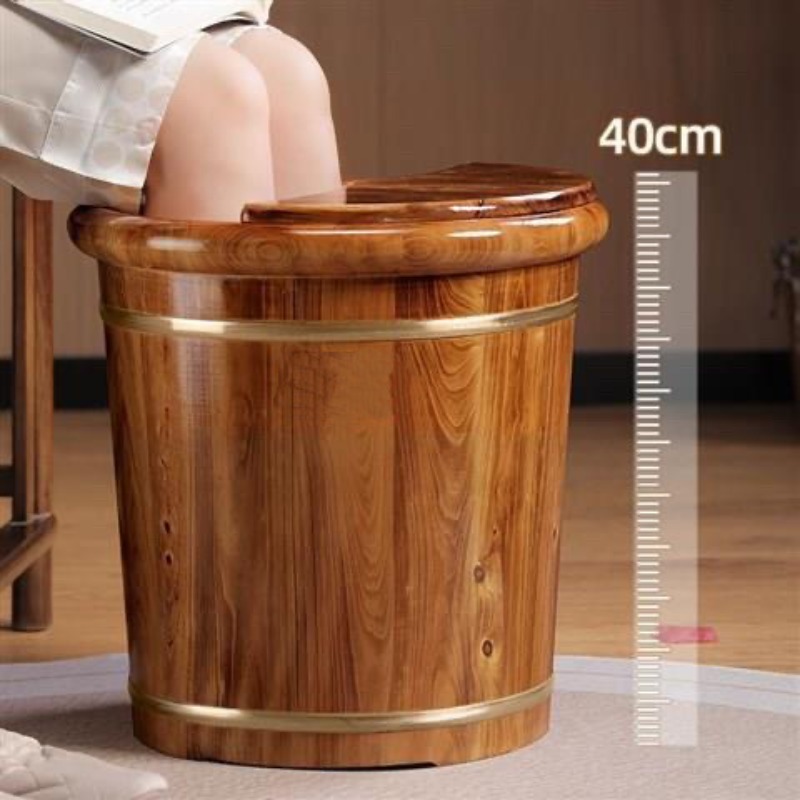 Spa Massager - Houten voetbademmer, massief houten voetbad die