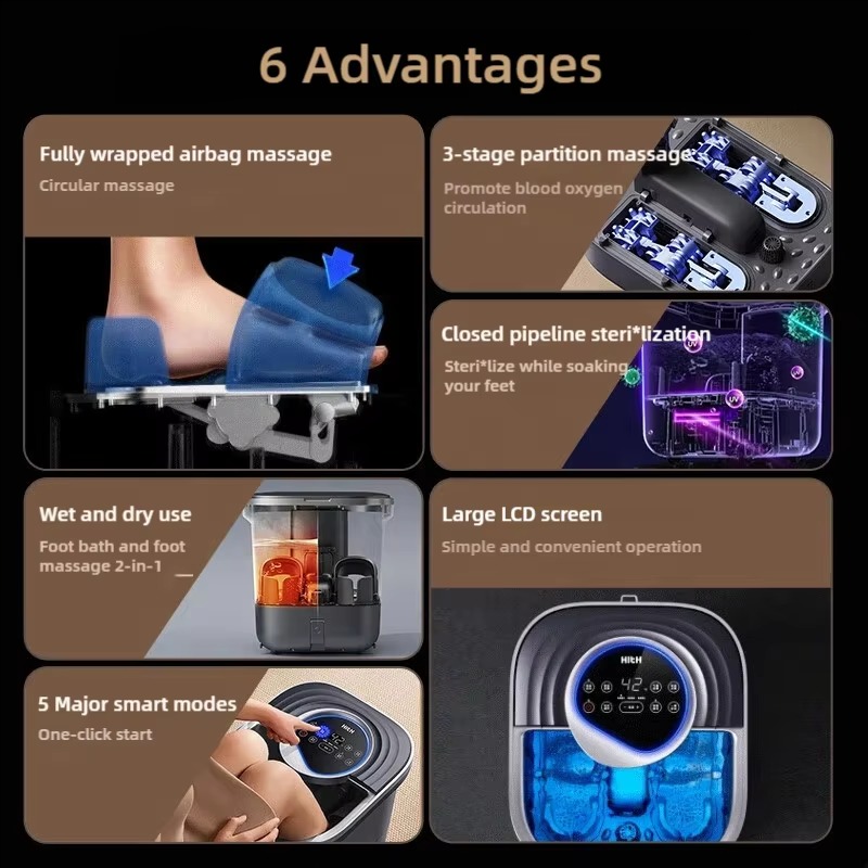 Draagbare elektrische voetmass - Spa Massager recensie en prijs
