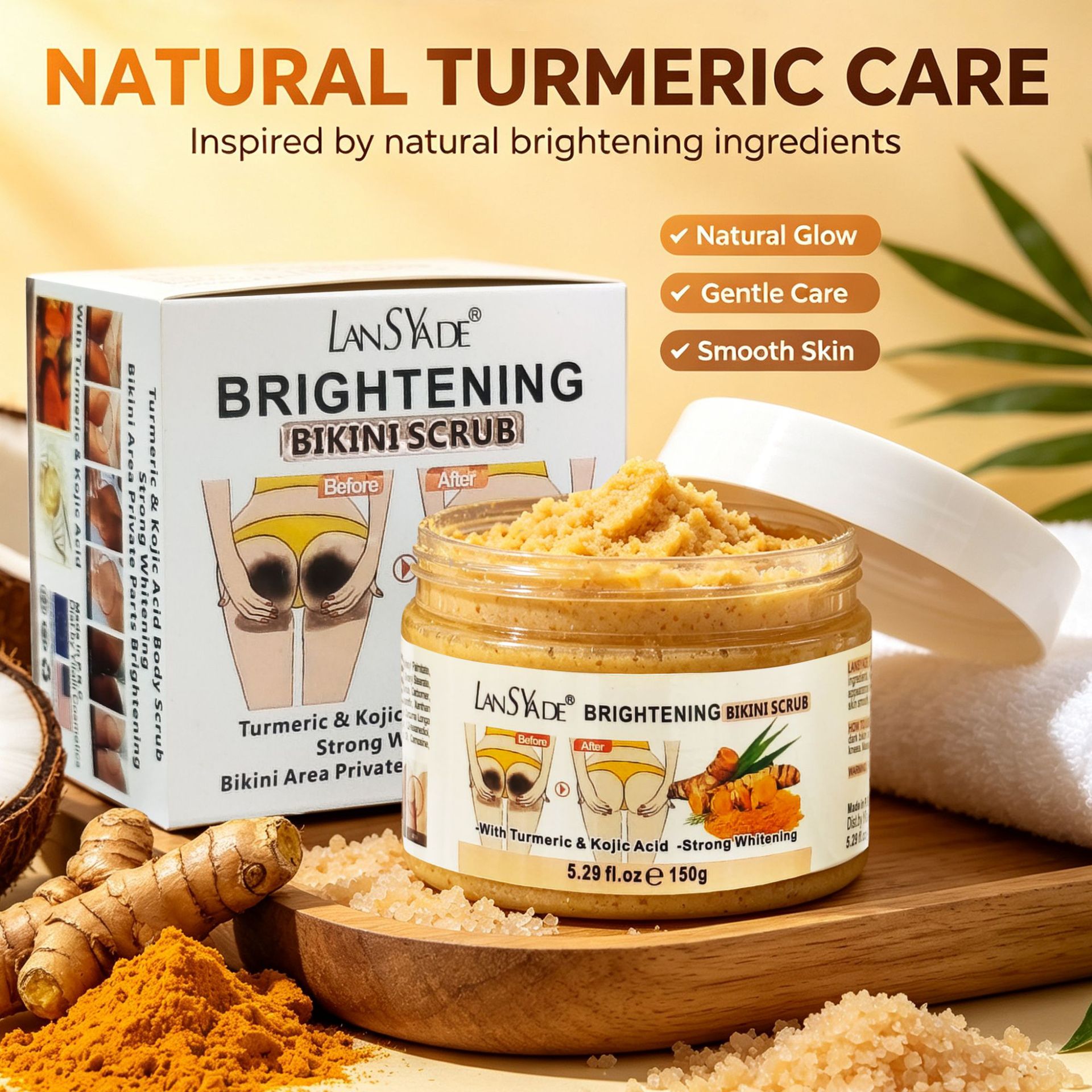 Kurkuma Scrub 150g Dieptereini - Bath Salts recensie en prijs